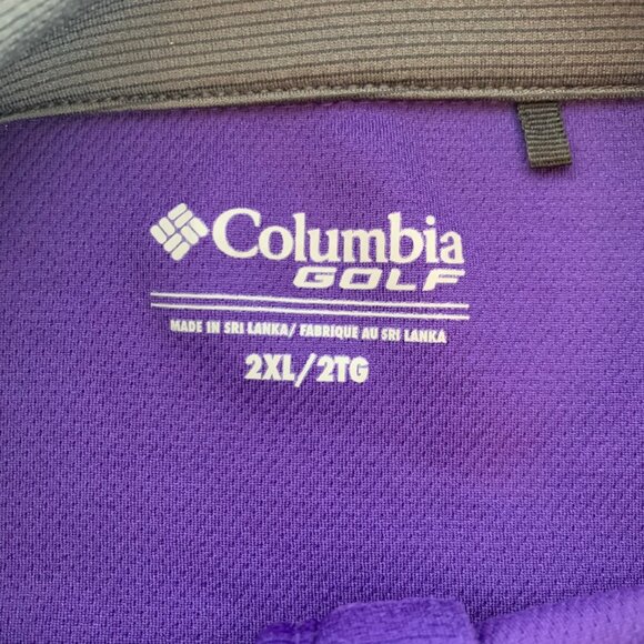 Kansas State Wildcats NCAA Purple Columbia Golf Athletic Pullover Mens 2XL XXL - Picture 5 of 6